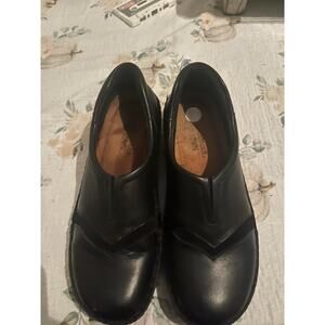NAOT Women's Black Leather Slip-On Shoes Size 7